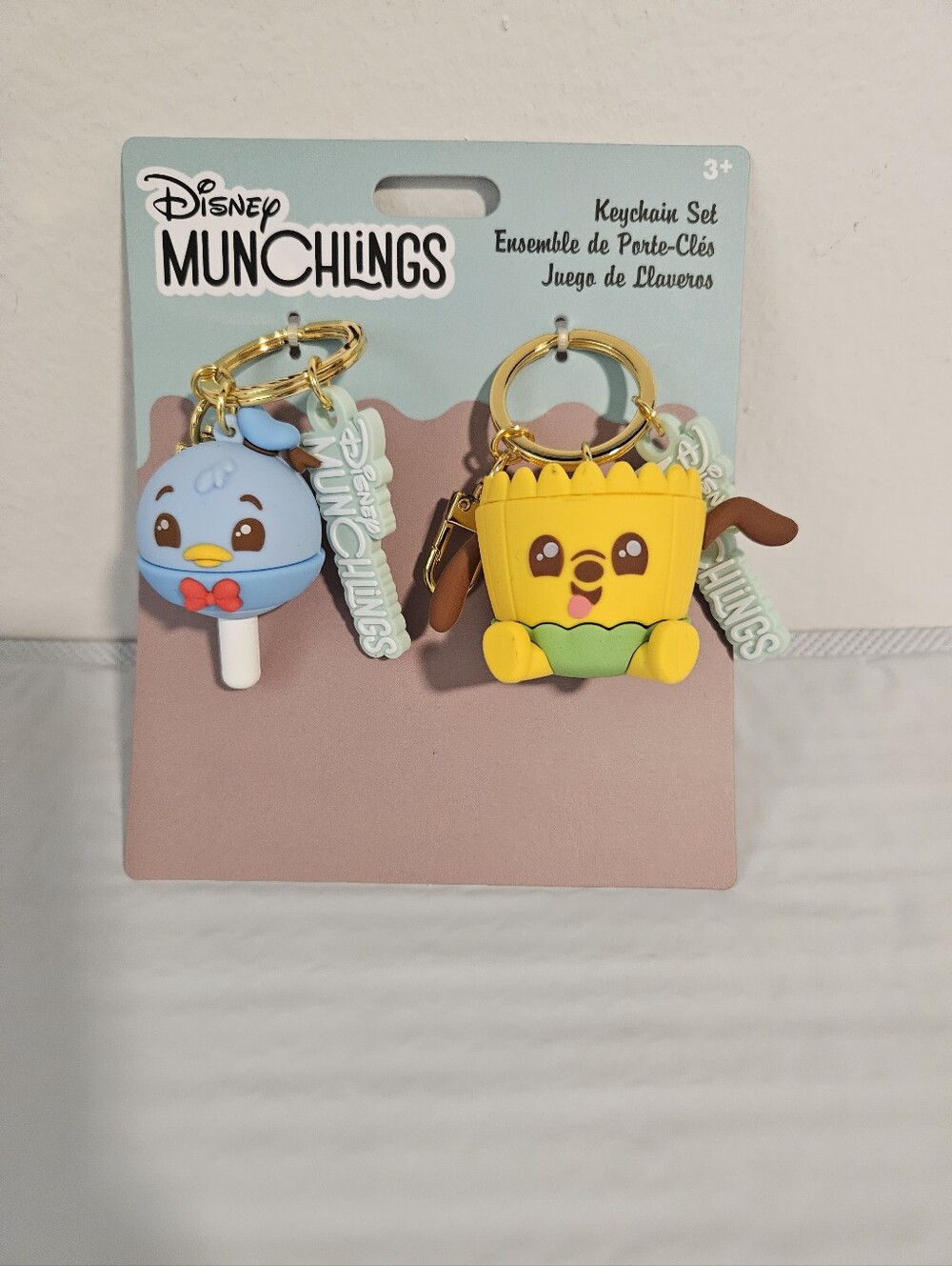 New Disney Parks Donald Duck and Pluto Munchlings keychain set. 